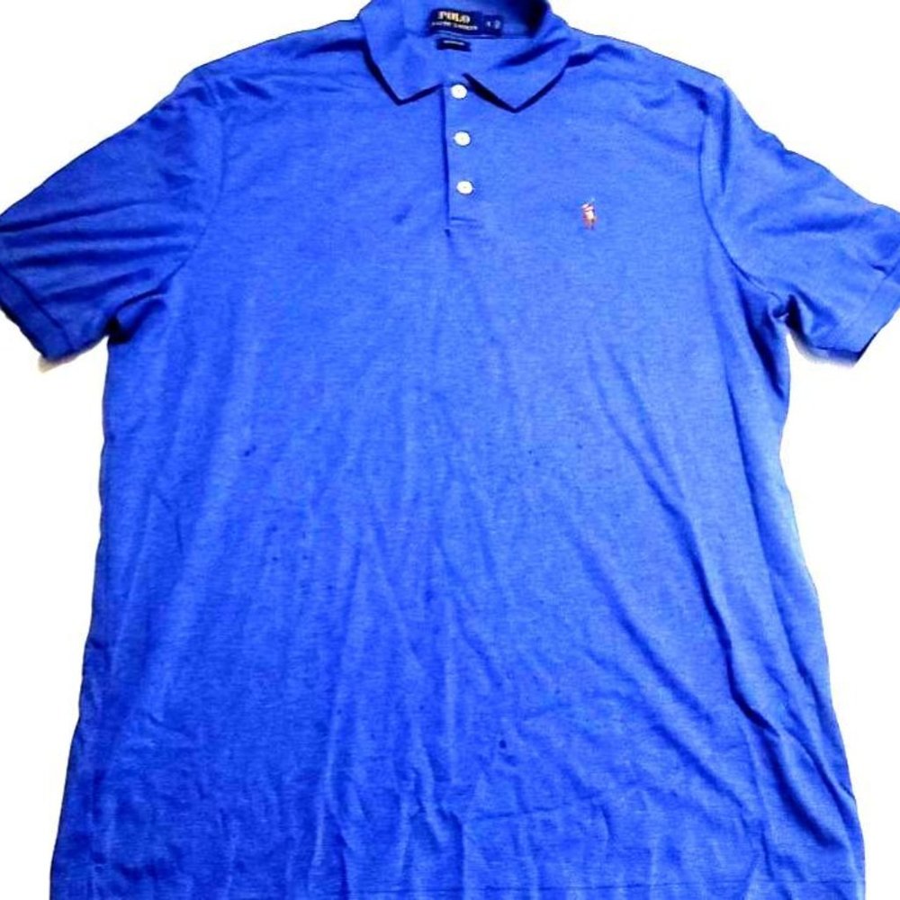 POLO Ralph Lauren Classic Fit  Blue Large Polo Style Short Sleeve Shirt